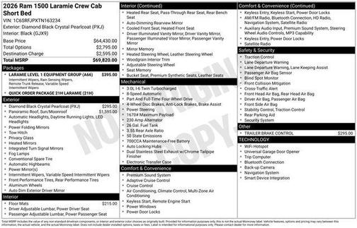 2026 RAM 1500 Laramie