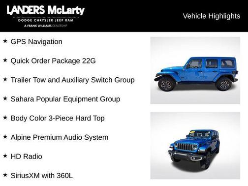 Hydro Blue Pearlcoat 2026 Jeep Wrangler 4-Door Sahara 4x4