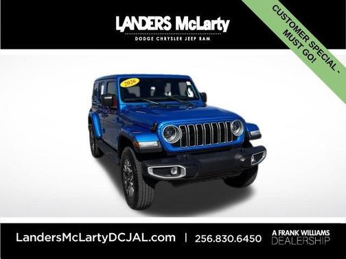 Hydro Blue Pearlcoat 2026 Jeep Wrangler 4-Door Sahara 4x4
