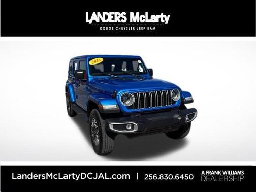 Hydro Blue Pearlcoat 2026 Jeep Wrangler 4-Door Sahara 4x4