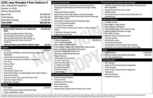 2026 Jeep Wrangler Rubicon