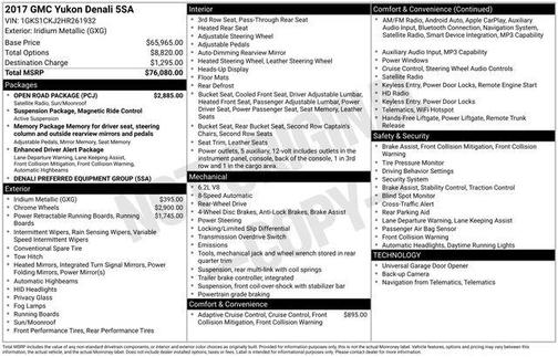 2017 GMC Yukon Denali