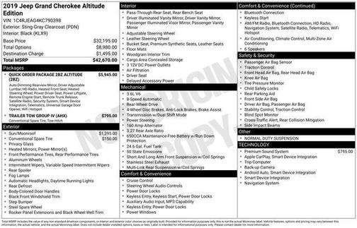 2019 Jeep Grand Cherokee Altitude