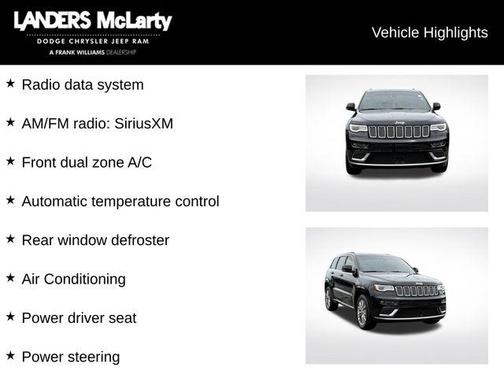 Diamond Black Crystal Pearlcoat 2018 Jeep Grand Cherokee Summit