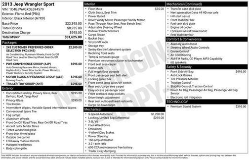 2013 Jeep Wrangler Sport