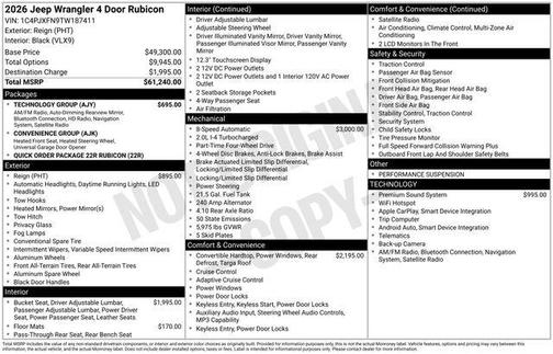 2026 Jeep Wrangler Rubicon