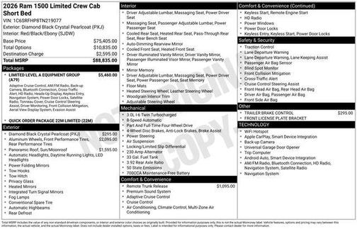 2026 RAM 1500 Limited