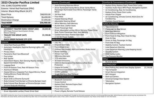 2023 Chrysler Pacifica Limited