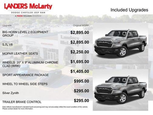 Silver Zynith 2026 RAM 1500 Big Horn/Lone Star