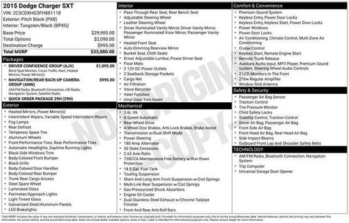 2015 Dodge Charger SXT