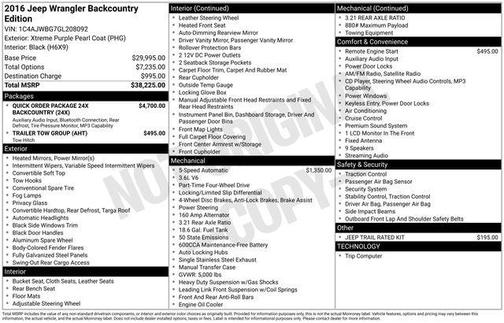 2016 Jeep Wrangler Sahara