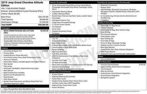 2019 Jeep Grand Cherokee Altitude