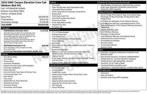 2024 GMC Canyon Elevation