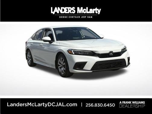 Platinum White Pearl 2024 Honda Civic LX