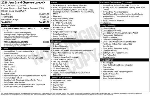 2026 Jeep Grand Cherokee Laredo
