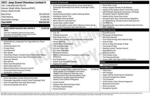 2021 Jeep Grand Cherokee Limited X