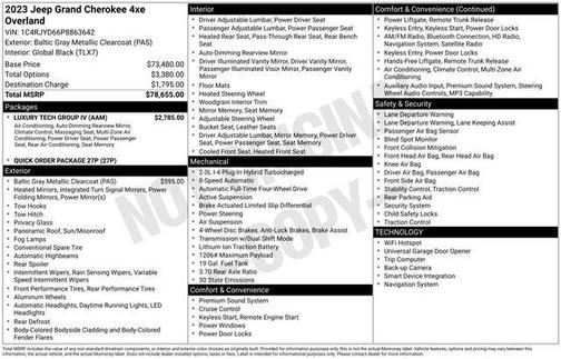 2023 Jeep Grand Cherokee 4xe Overland