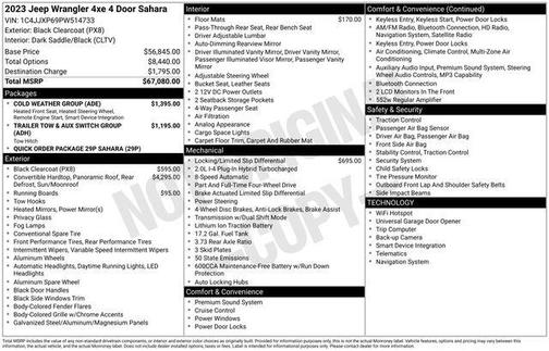 2023 Jeep Wrangler 4xe Sahara