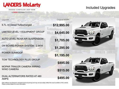 Bright White Clearcoat 2026 RAM 2500 Limited Crew Cab 4x4 6'4' Box