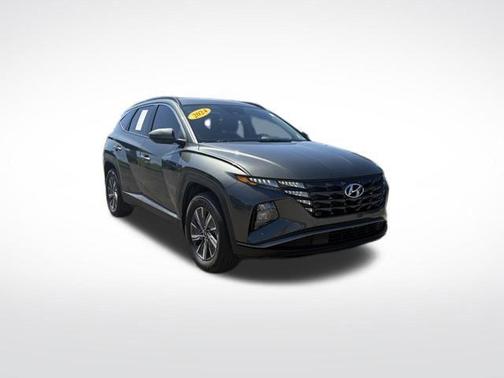 Amazon Gray 2024 Hyundai TUCSON Hybrid Blue