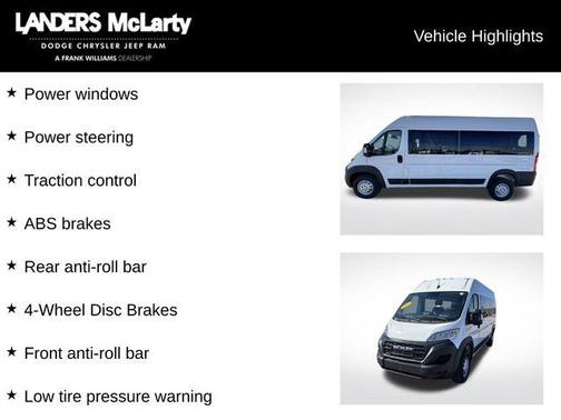 2023 RAM ProMaster 3500 Window Van High Roof
