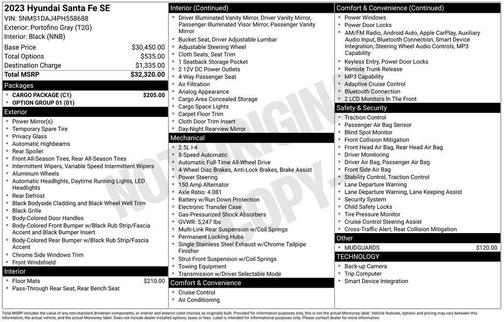 2023 Hyundai SANTA FE SE