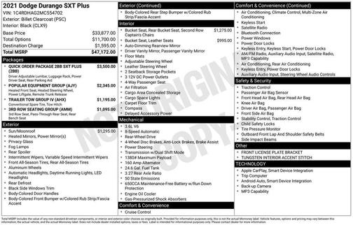 2021 Dodge Durango SXT Plus