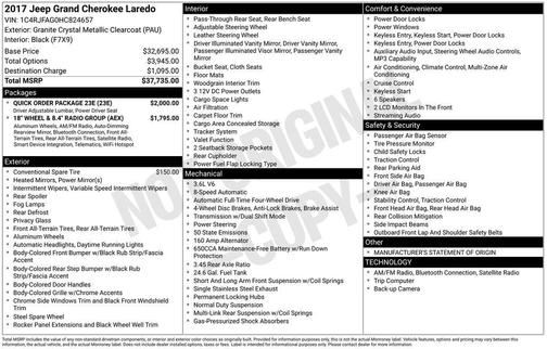 2017 Jeep Grand Cherokee Laredo