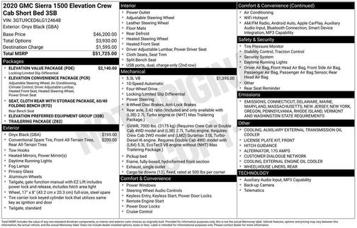 2020 GMC Sierra 1500 Elevation