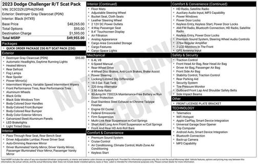 2023 Dodge Challenger R/T Scat Pack