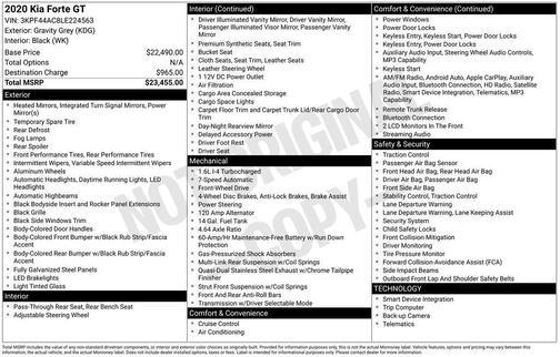 2020 Kia Forte GT