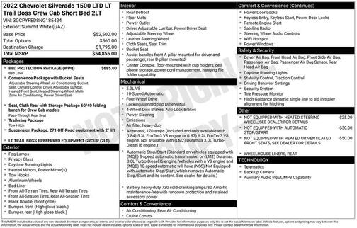 2022 Chevrolet Silverado 1500 LT Trail Boss