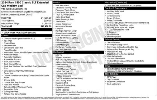 2024 RAM 1500 Classic SLT