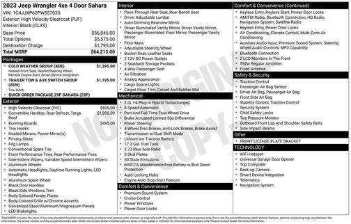 2023 Jeep Wrangler 4xe Sahara