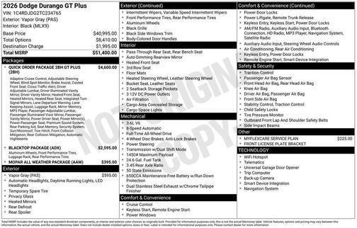 2026 Dodge Durango GT Plus