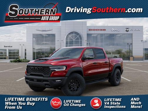 Molten Red Pearlcoat 2026 RAM 1500 RHO Crew Cab 4x4 5'7' Box