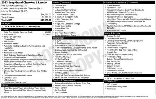 2023 Jeep Grand Cherokee L Laredo