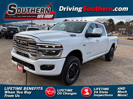 Bright White Clearcoat 2026 RAM 2500 Laramie Crew Cab 4x4 6'4' Box