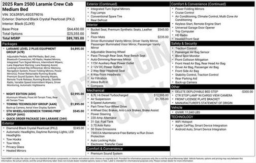 2025 RAM 2500 Laramie Crew Cab 4x4 6'4' Box