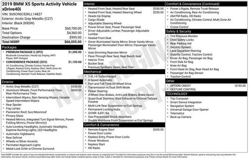 2019 BMW X5 xDrive40i