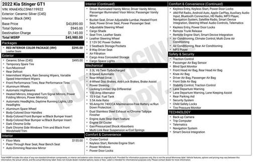 2022 Kia Stinger GT1