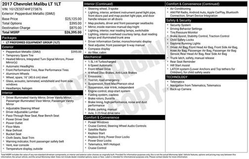 2017 Chevrolet Malibu 1LT