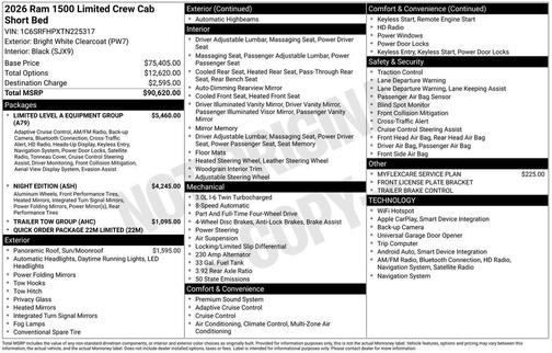 2026 RAM 1500 Limited