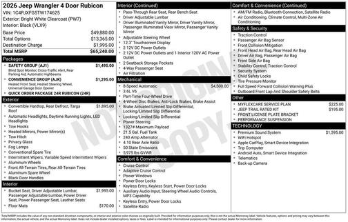 2026 Jeep Wrangler Rubicon
