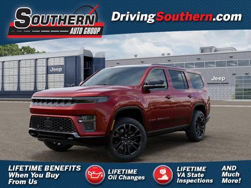 Velvet Red Pearlcoat 2026 Jeep Grand Wagoneer Summit Obsidian 4x4