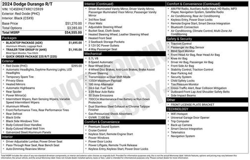 2024 Dodge Durango R/T RWD