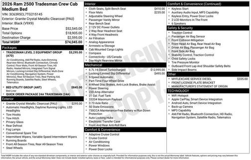 2026 RAM 2500 Tradesman