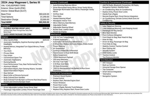 2024 Jeep Wagoneer L Series III 4x4
