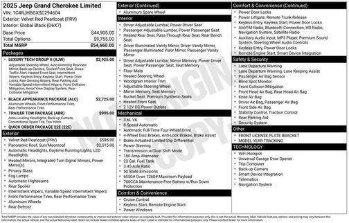 2025 Jeep Grand Cherokee Limited