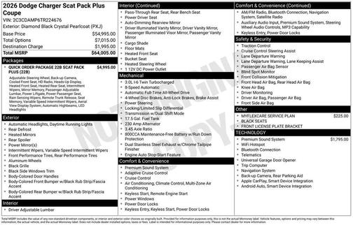 2026 Dodge Charger R/T Scat Pack